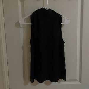 Who What Wear Black mock neck blouse